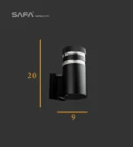 ابليك جداري خارجي مدور - الصورة 2