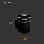 ابليك جداري خارجي مربع