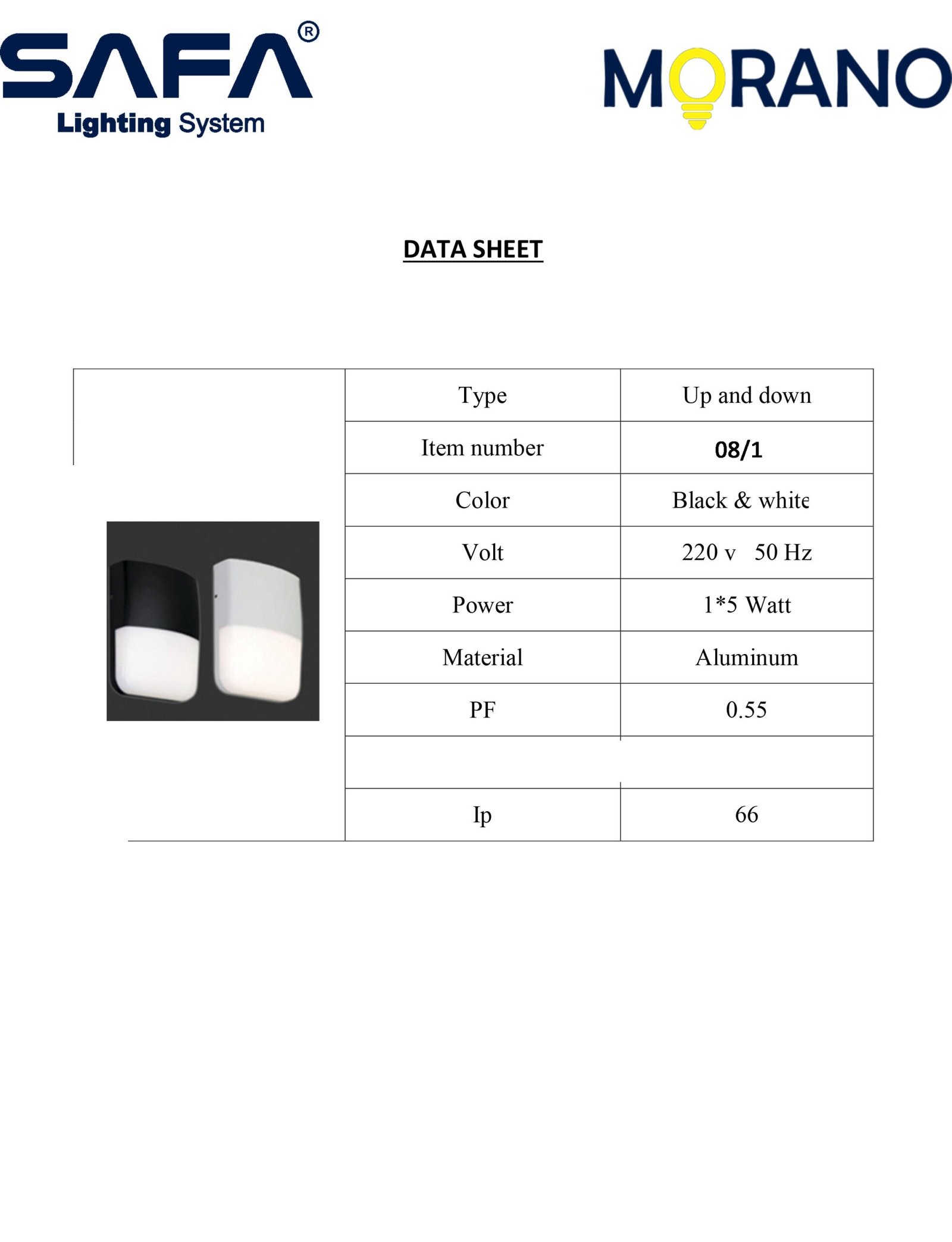 08 - 1 Outdoor LED Wall Luminaire - Image 3