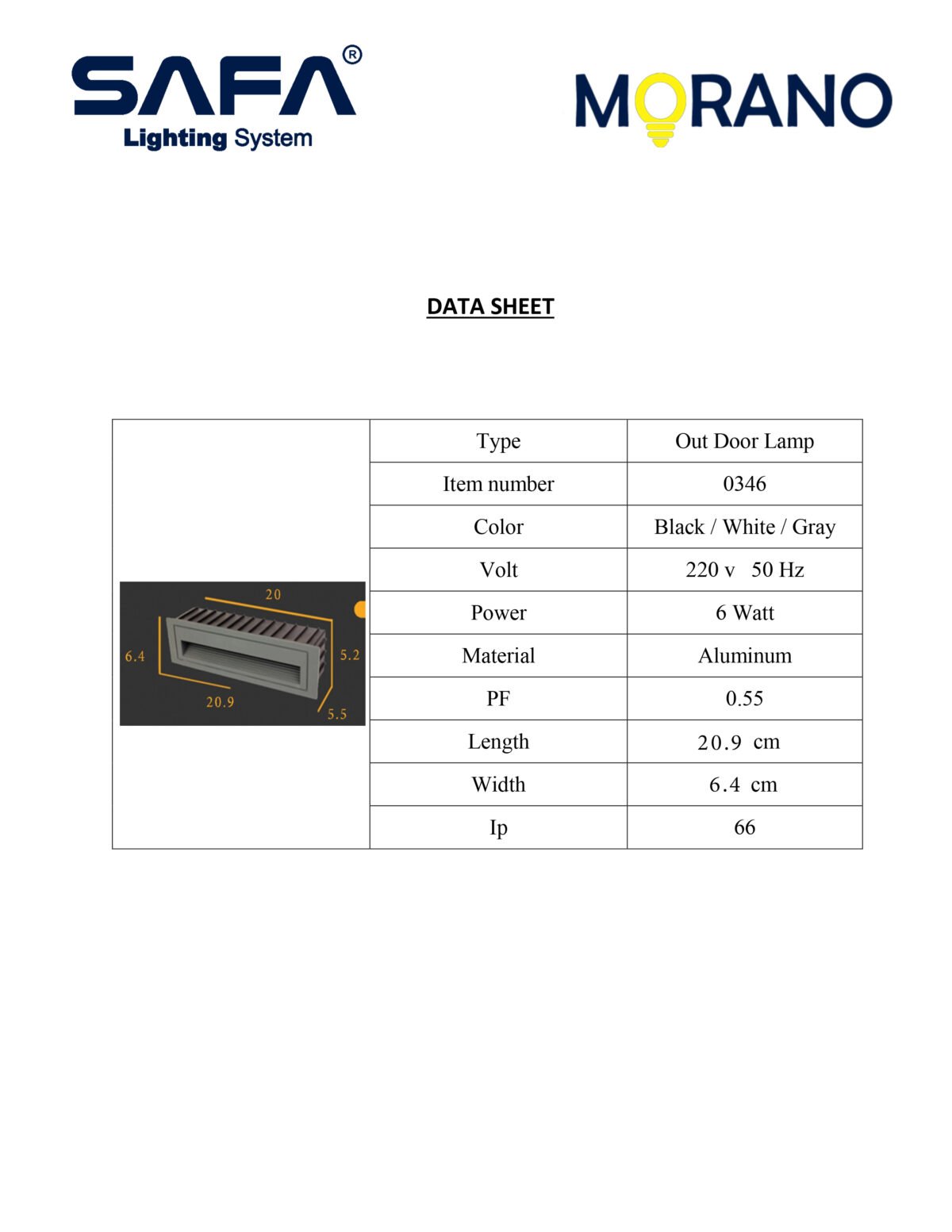 Horizontal Rectangular Ladder Drawer 6 Watt - Image 4