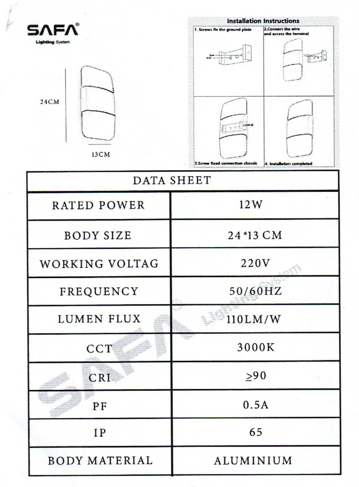 Outdoor LED Wall Luminaire - Image 4