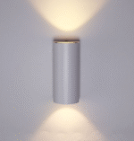 LED wall-mounted 2 x 7 watt external LED applique