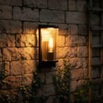 wall lantern black