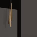 Golden conic descending pendant - Image 2