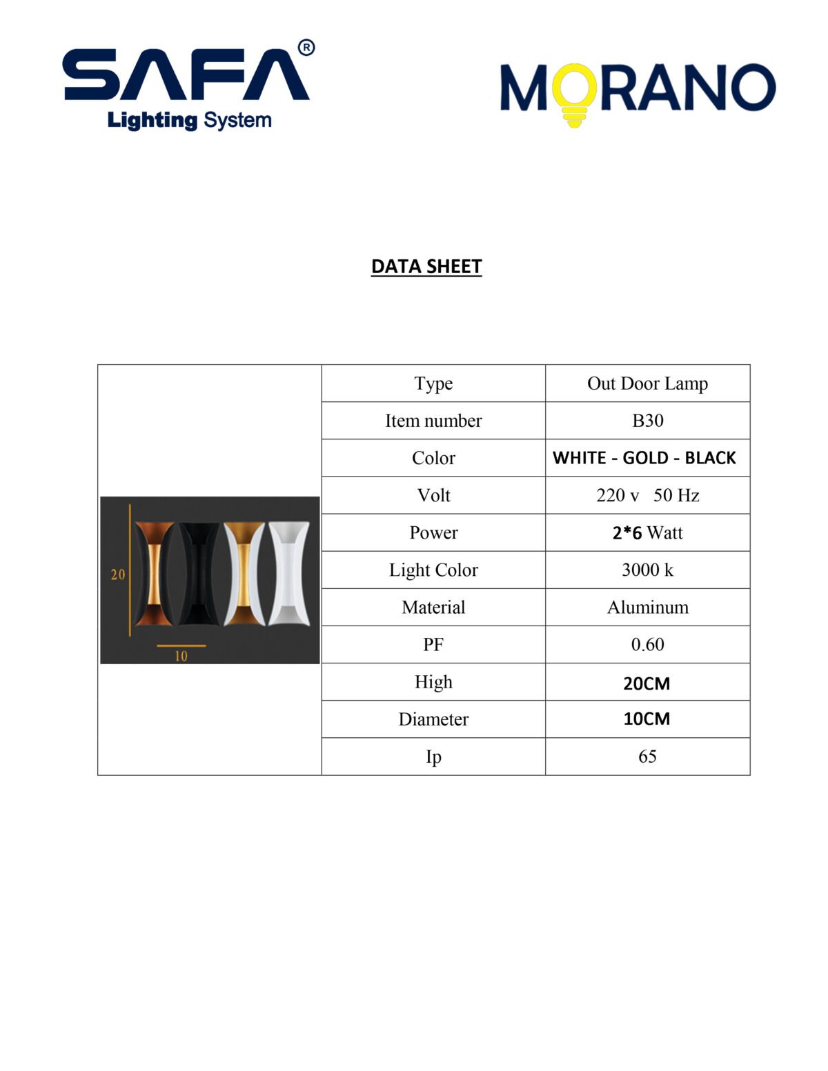 LED outdoor wall luminaire B30 / M - Image 7