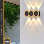 Beehive LED wall luminaire