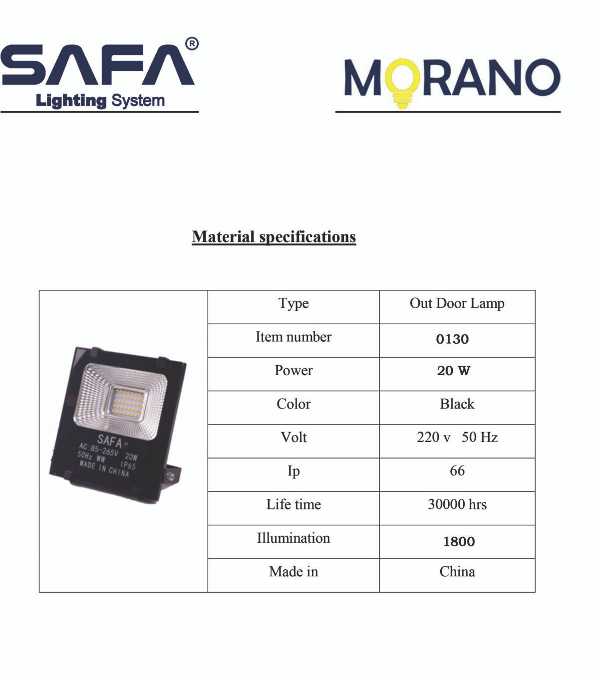 Floodlight 20 watt interface - Image 3