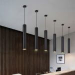 Modern led Pendant Lamp Long Tube Lamp Kitchen Island Dining Room Shop Bar Counter Decoration Cylinder