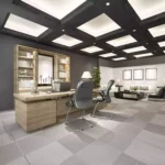 3d rendering luxury business meeting working room executive office
