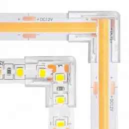 snelle l vormige connector voor 10 mm enkelkleurige cob led strips
