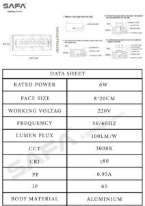 Rectangular Uplight 6 Watt - Image 3