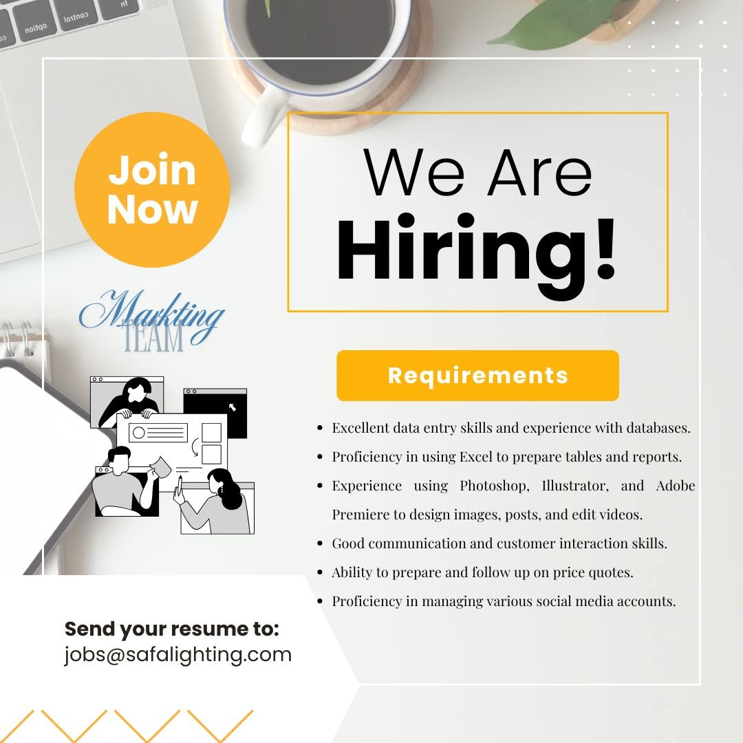 وظائف 1 Grey Modern We are Hiring Digital Marketing Instagram Post
