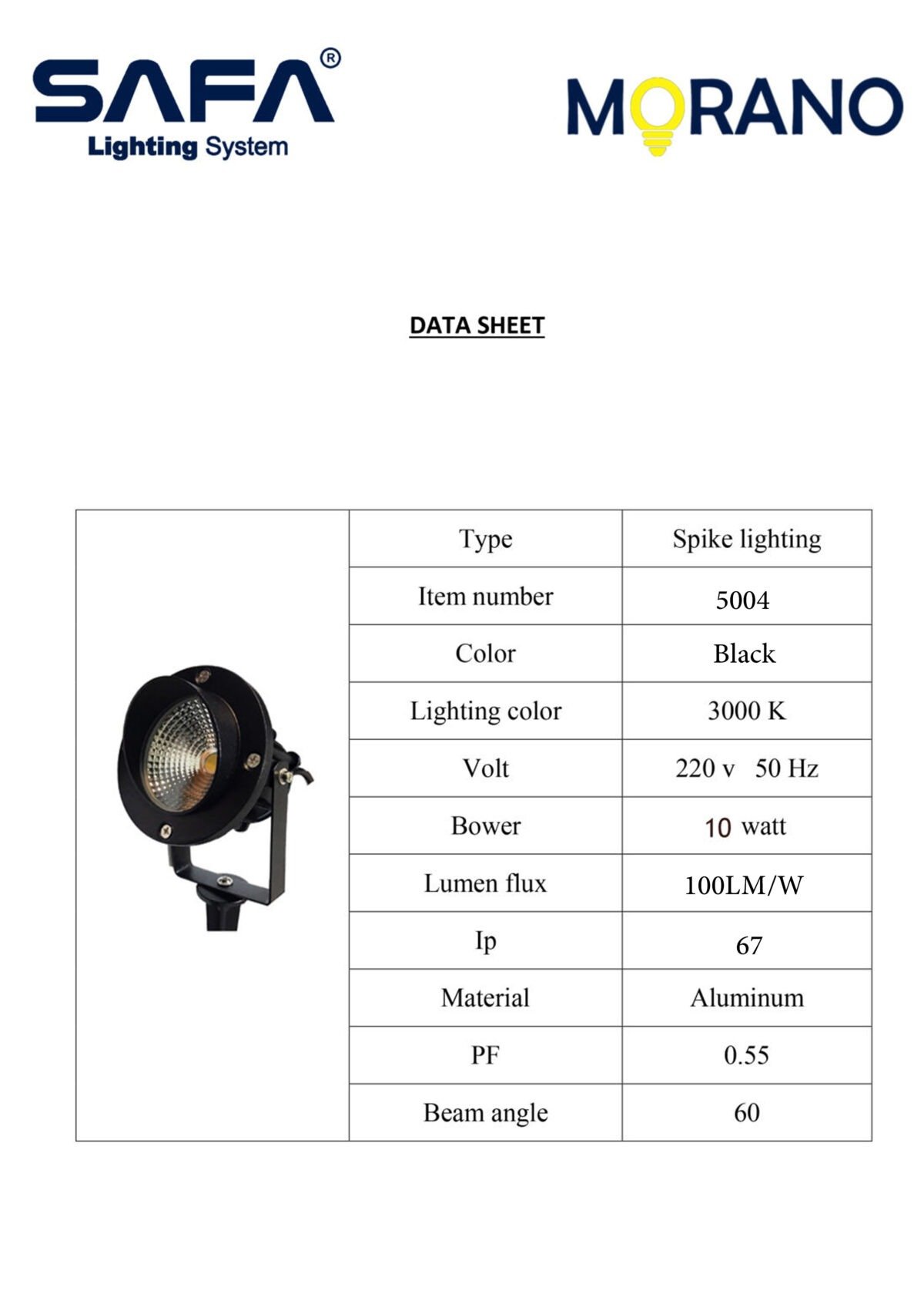 7W LED Spotlight with Cap - Image 3
