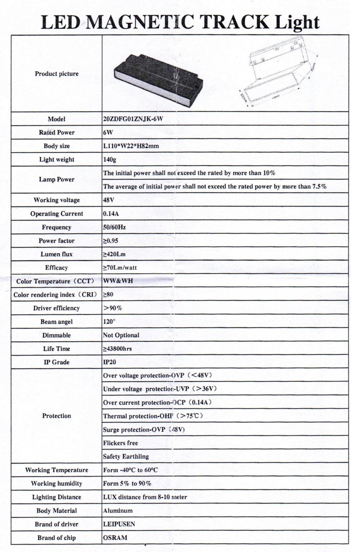 6-watt magnetic liner - Image 3