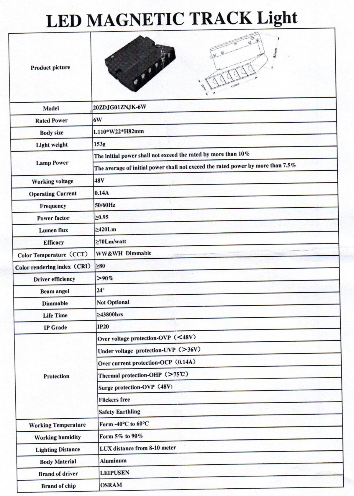 Track Magnatak 6W 3-Light LED Light - Image 3