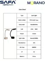 Flexible Spotlight with Round Base - Image 4