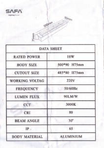 Hi-Power 18W Rectangular Uplight - Image 3