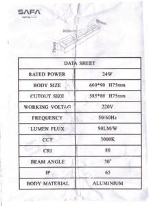 Hi-Power 24W Rectangular Uplight - Image 3