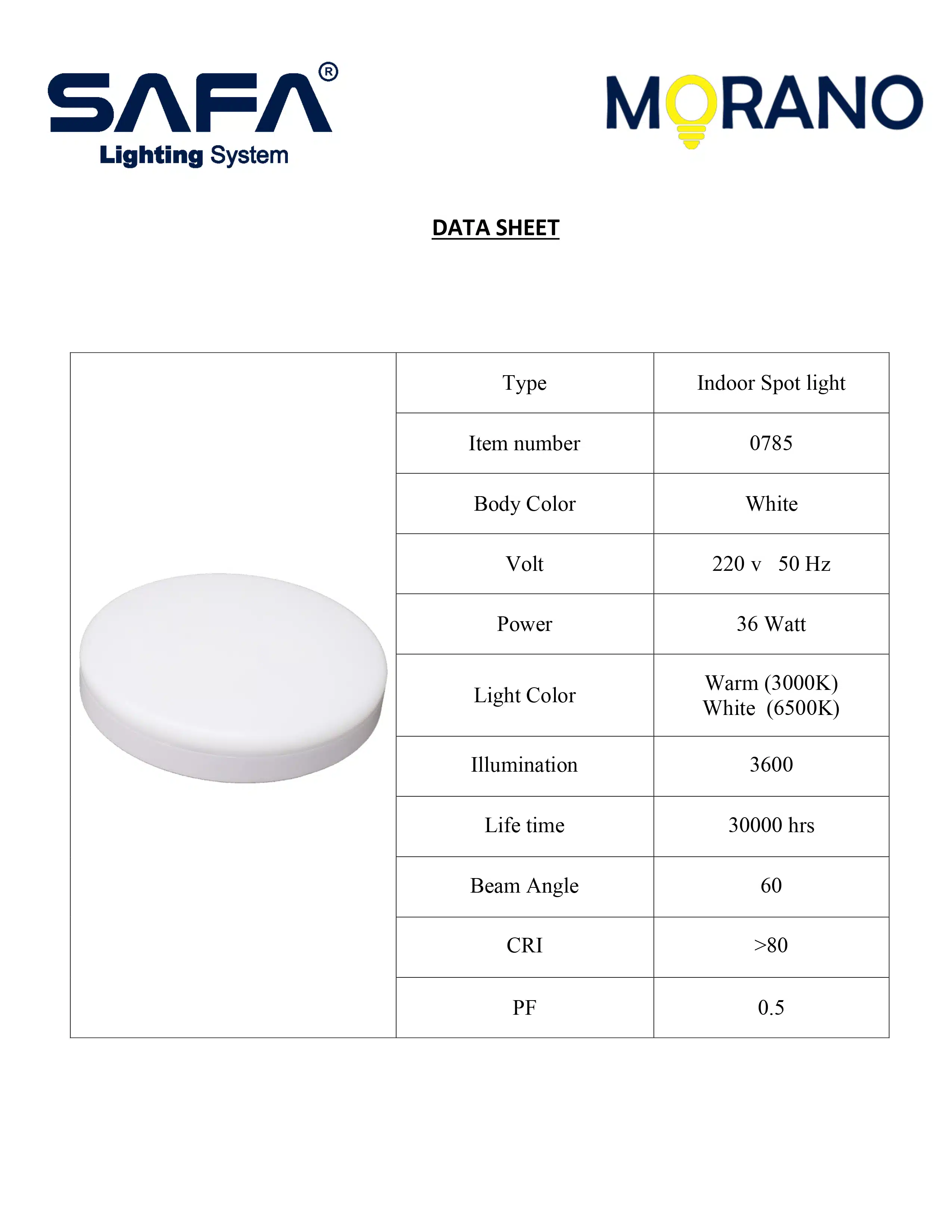 36W Round Opal Panel - Image 3