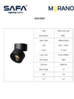 12W Moving Cylinder Spotlight - Image 3