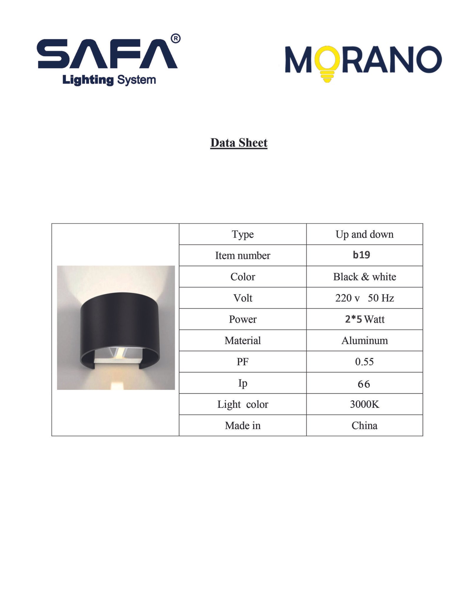 b 19 Outdoor LED Wall Light - Image 3