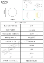 Modern LED Outdoor Wall Light - Image 5