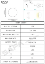 Modern LED Outdoor Wall Light - Image 4