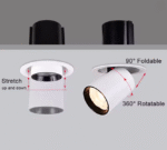 Single Round Swivel Ceiling Spotlight - Image 2