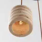 Round Stone Pendant Light - Image 2