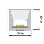 الليد بروفايل سيليكون مرن 24V