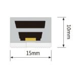 الليد بروفايل سيليكون مرن 24V