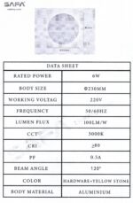 ⁦ابليك ليد حجر دائري⁩ - الصورة ⁦3⁩