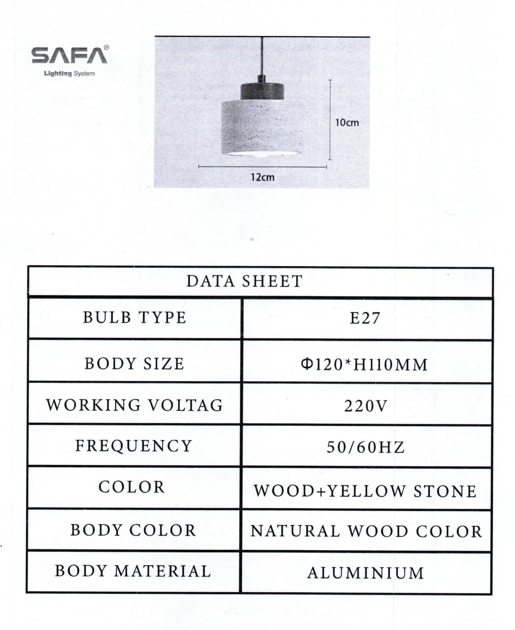 Stone Pendant Light - Image 3