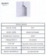 Modern Stone Pendant Light - Image 3