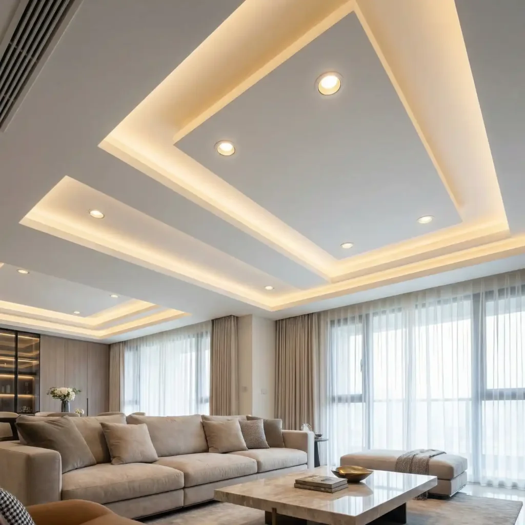 الإضاءة الدافئة والبيضاء