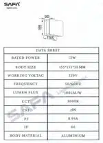 Square Outdoor LED Wall Light - Image 3