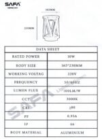 ⁦فانوس سور ليد خارجي⁩ - الصورة ⁦3⁩
