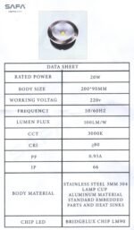 Up Light 20 Watt COB - Image 3