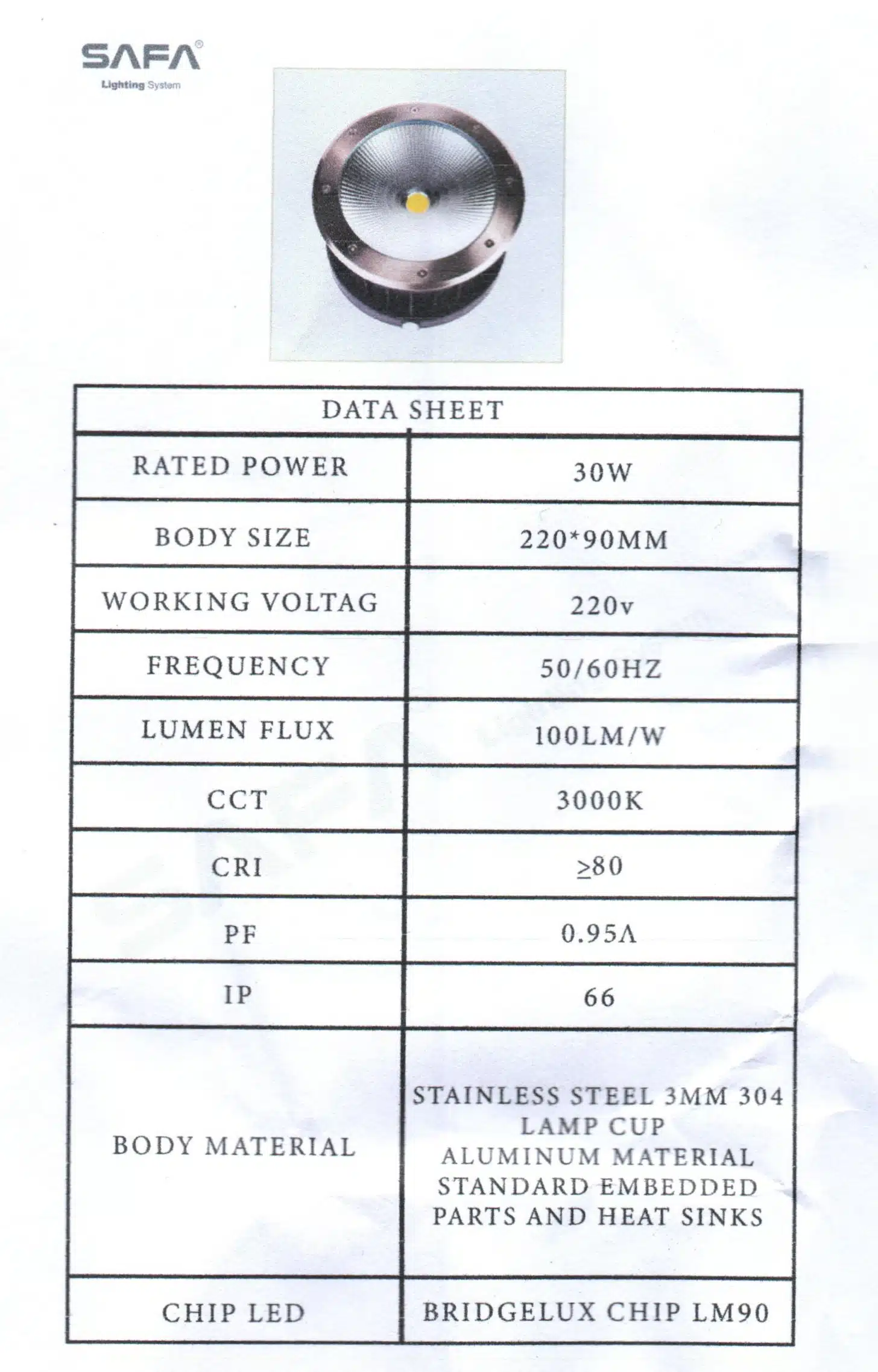 Up Light 30 Watt COB - Image 3