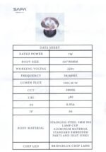 Up Light 7 Watt COB - Image 3