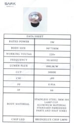 Up Light 5 Watt COB - Image 3